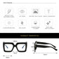 👓 Elegáns túlméretezett kékfény-szűrő szemüveg – Szemkímélő, karcsúsító, könnyű viselet | Tökéletes irodába, tanuláshoz, szórakozáshoz 💻✨😎