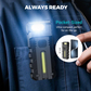 🔦 LED munkalámpa 180° forgatható fejjel – Vékony, erős fény, sokoldalú használat | Garázs, építkezés, kemping, áramszünet 🔧🏕️⚡
