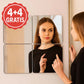 ✨💜Öntapadó akril tükör falmatrica – Könnyű, biztonságos, tágas hatás | Vízálló, eltávolítható, ideális hálószobába vagy öltözőbe 🏠