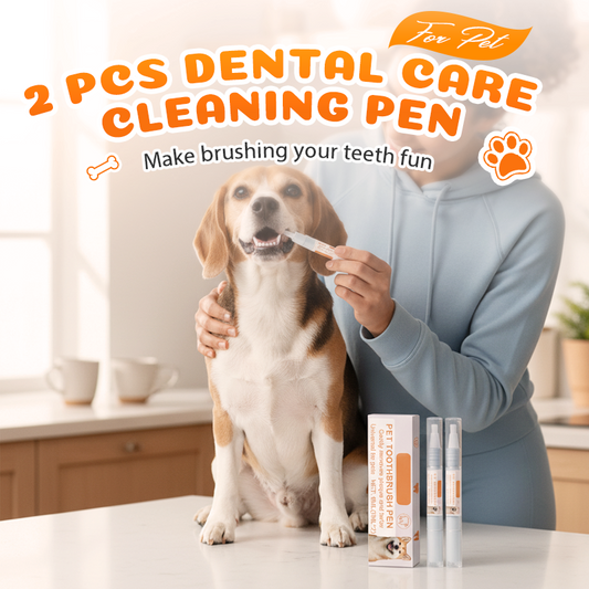 🐶 Fogászati tisztító toll háziállatoknak – Eltávolítja a fogkőt, frissíti a leheletet, biztonságos anyaggal | Könnyű otthoni fogápolás 🦷✨💙
