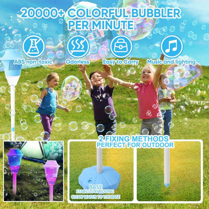 🎶 Varázsoljon buborékokat fényekkel és zenével – LED buborékgép automatikus működéssel – Utánvétes