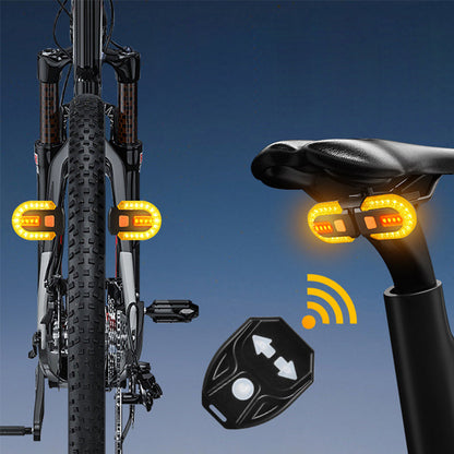 💡 Kerékpár hátsó lámpa vezeték nélküli távirányítóval – USB-s, vízálló, többféle üzemmód 🚴🔋