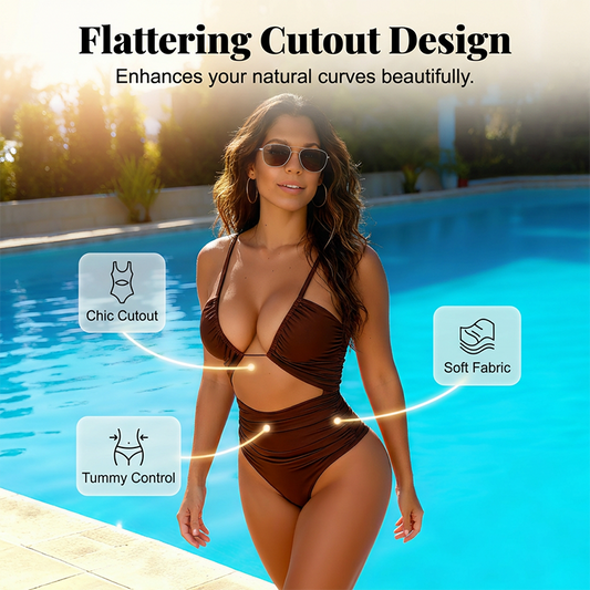 Women's High-Waisted Tummy Control Swimwear