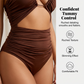 Women's High-Waisted Tummy Control Swimwear