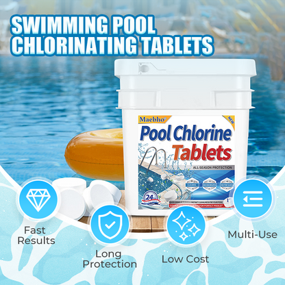 🏊 Úszómedence-klórtabletták – Hosszú hatástartamú fertőtlenítő💧🧪