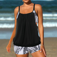 ✨ Női kétrészes tankini – blúzszerű felső és rövidnadrág 🩱🌊 Zakarya a hasat, kényelmes, nem szorít 🏖️ Strandra, medencéhez, nyaralásra ✅ Utánvét, raktáron 🚚
