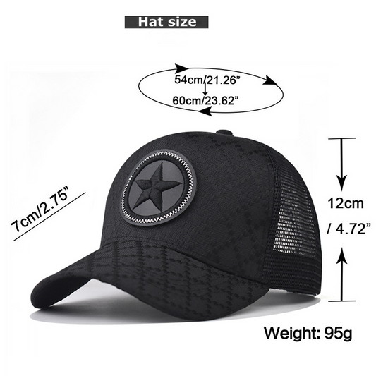 ✨ Ötágú csillagos baseball sapka – streetwear ikon 🧢 Kényelmes pamut, hátul állítható 💨 Lélegző anyag, izzadásmentes ✅ Utánvét, raktáron 🚚