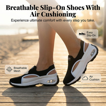 👟 Légáteresztő, kivágott női slip-on cipő – Raktáron & Utánvétes 🌬️👡