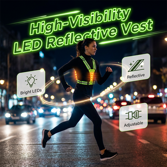 🏃‍♂️🚴‍♀️ Kültéri LED-es mellény | Futáshoz, kerékpározáshoz és munkavégzéshez egyaránt alkalmas | Hosszú üzemidő 🚚 Utánvéttel