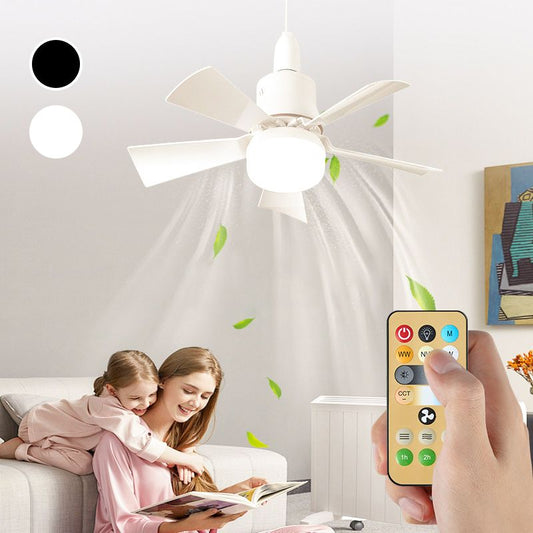 🌀 Élvezze a hűs levegőt – 2 az 1-ben mennyezeti ventilátor LED lámpával (E27) – Utánvétes 💡✨