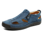 👞 Lépj kényelemben – Férfi varrott, légáteresztő horgászszandál – Utánvétes 🌬️