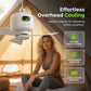 💨 Élvezze a hűs szellőt bárhol – Újratölthető mennyezeti ventilátor LED lámpával (8000mAh, távirányító) – Utánvétes 🔋💡