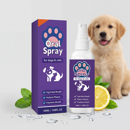 🐾 Frissítse kedvence leheletét azonnal – Természetes szájspray kutyáknak és macskáknak – Utánvétes 🦷💨