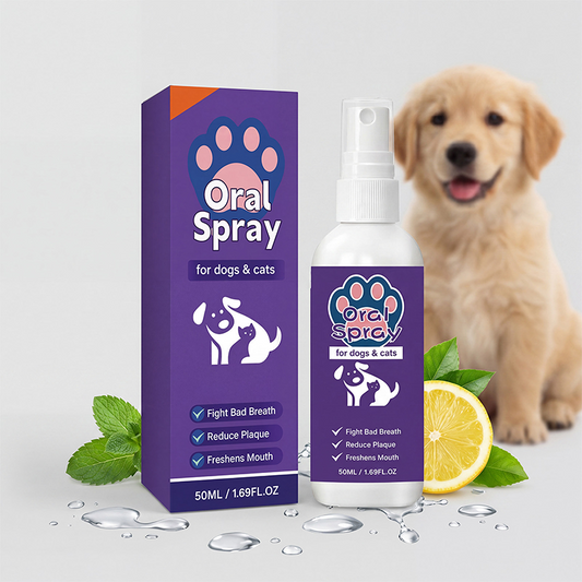 🐾 Frissítse kedvence leheletét azonnal – Természetes szájspray kutyáknak és macskáknak – Utánvétes 🦷💨