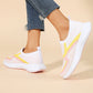 👟 Lépjen könnyű kényelembe – Női légáteresztő slip-on sportcipő párnázott talppal – Utánvétes 💨