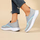 👟 Lépjen könnyű kényelembe – Női légáteresztő slip-on sportcipő párnázott talppal – Utánvétes 💨