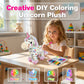 🎨 Színezze, mossa és újra színezze – Mosható és újrafelhasználható színező plüssjáték 12 filctollal – Utánvétes 🧸
