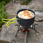⚡Legkelendőbb kemping gáztűzhely – 5800W nagy teljesítmény, piezo gyújtás, összecsukható lábak, könnyű és hordozható, rozsdamentes acél