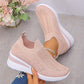 👟 Lépjen csillogó kényelembe – Női strasszos slip-on sportcipő (flyknit felsőrész, párnázott platform) – Utánvétes ✨