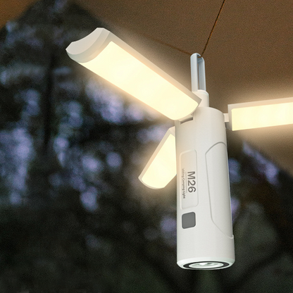 🏕️ Világítsa meg kalandját – 5 az 1-ben multifunkcionális összecsukható kempinglámpa (power bank, mágneses alap) – Utánvétes 💡