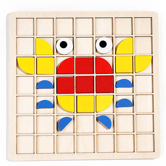 🧩 Fejlessze a kognitív készségeket – Színes állatmintás fa puzzle – Utánvétes 🦁️✨