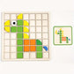 🧩 Fejlessze a kognitív készségeket – Színes állatmintás fa puzzle – Utánvétes 🦁️✨