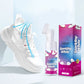 👟 Tartsa fehér cipőit ragyogóan – Víz nélküli habos cipőtisztító beépített kefével – Utánvétes ✨🧼