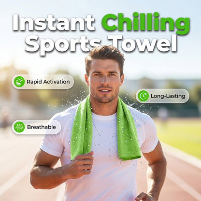 ❄️ Hűtse le magát azonnal – Azonnali hűtő sporttörölköző – Utánvétes 🏋️