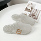 ✨ Lépjen csillogó kényelembe – Női alkalmi csillogó slip‑on szandál – Utánvétes 👡