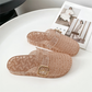 ✨ Lépjen csillogó kényelembe – Női alkalmi csillogó slip‑on szandál – Utánvétes 👡