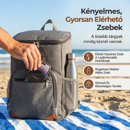 🧺 5 000+ szabadtéri szerető bízik benne – Szigetelt piknik hátizsák – szivárgásmentes, tágas tároló, gyors hozzáférésű zsebek, órákig hűvösen tartja az ételeket