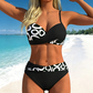 👙 Bikini szett Csavart emelés Keresztező csavart emelő design – Búcsú a lapos melletől