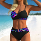 👙 Bikini szett Csavart emelés Keresztező csavart emelő design – Búcsú a lapos melletől