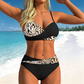 👙 Bikini szett Csavart emelés Keresztező csavart emelő design – Búcsú a lapos melletől