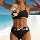 👙 Bikini szett Csavart emelés Keresztező csavart emelő design – Búcsú a lapos melletől