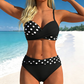 👙 Bikini szett Csavart emelés Keresztező csavart emelő design – Búcsú a lapos melletől