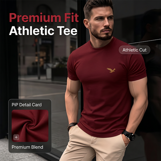 Legkelendőbb férfi kerek nyakú rövid ujjú slim fit póló – klasszikus stílus, légáteresztő, sokoldalú, S–2XL méret