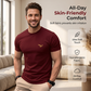 Legkelendőbb férfi kerek nyakú rövid ujjú slim fit póló – klasszikus stílus, légáteresztő, sokoldalú, S–2XL méret