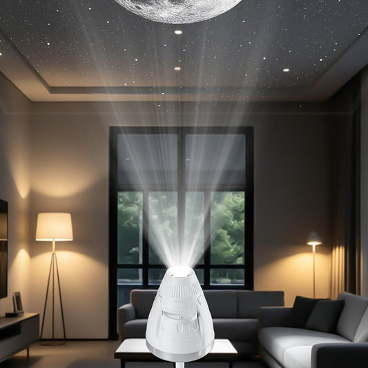 🌌 Projektor éjjeli lámpa Három cserefilm űrkapszula design