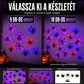 🕷️ Pók matrica LED világítás – Búcsú a sötét unalomtól