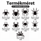 🕷️ Pók matrica LED világítás – Búcsú a sötét unalomtól