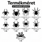 🕷️ Pók matrica LED világítás – Búcsú a sötét unalomtól
