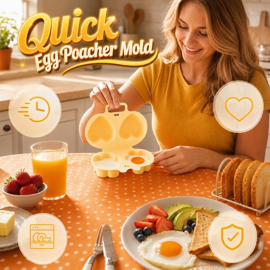 🍳 Mikrózható tojássütő forma‑virág és szív alakok, gyors tiszta reggeli gyerekeknek és felnőtteknek