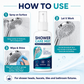 🧼 Makacs vízkő eltávolító spray‑visszaállítja a víz áramlását és fényt zuhanyfejekhez és csaptelepekhez fürdőszobában