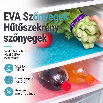 🏡 2+1 ingyen🧊 Élelmiszer-biztonságos hűtőfiók-szőnyeg – megakadályozza a gyümölcsök és zöldségek közvetlen érintkezését, így a hűtő higiénikus marad