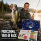 🎣Horgászcsali-adventi naptár – Ajándék horgászoknak – 24 napos karácsonyi visszaszámlálás kemény és puha csalikkal
