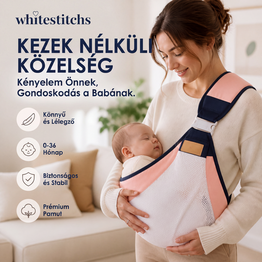 🤱 Ergonomikus babahordozó párnázott nyaktámasszal – Befelé/kifelé nézve, elöl/hátul hordható, csökkenti a kar fáradását, elősegíti az egészséges testtartást, ideális sétákhoz és utazáshoz (0–36 hónap) 💖