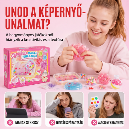 🎨✨ Barkácsolható Nyomóka Készlet: Kreatív Játék és Stresszoldás! 🧸
