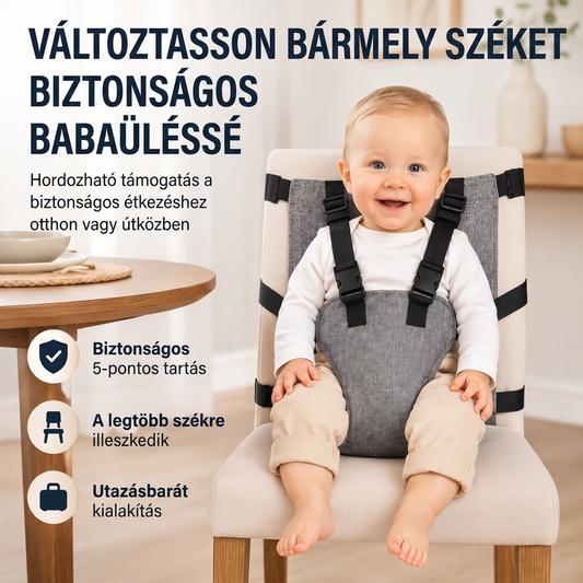 👶 Baba székbiztonsági öv – 5 pontos csat, biztonságos