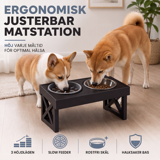 🐕 Állítható magasságú állatetető – Cicáktól nagy kutyákig